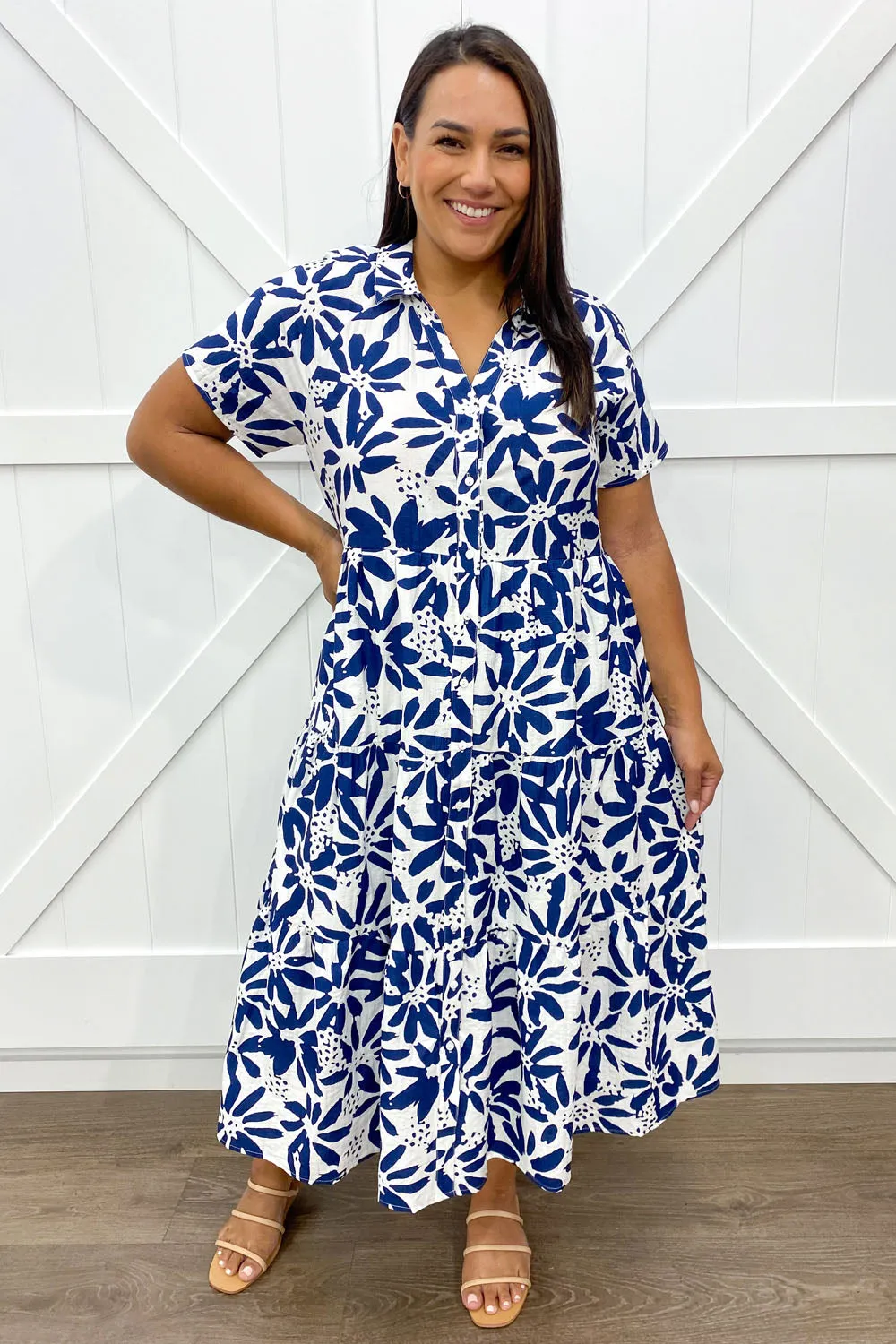 Alyssa Midi Print Dress