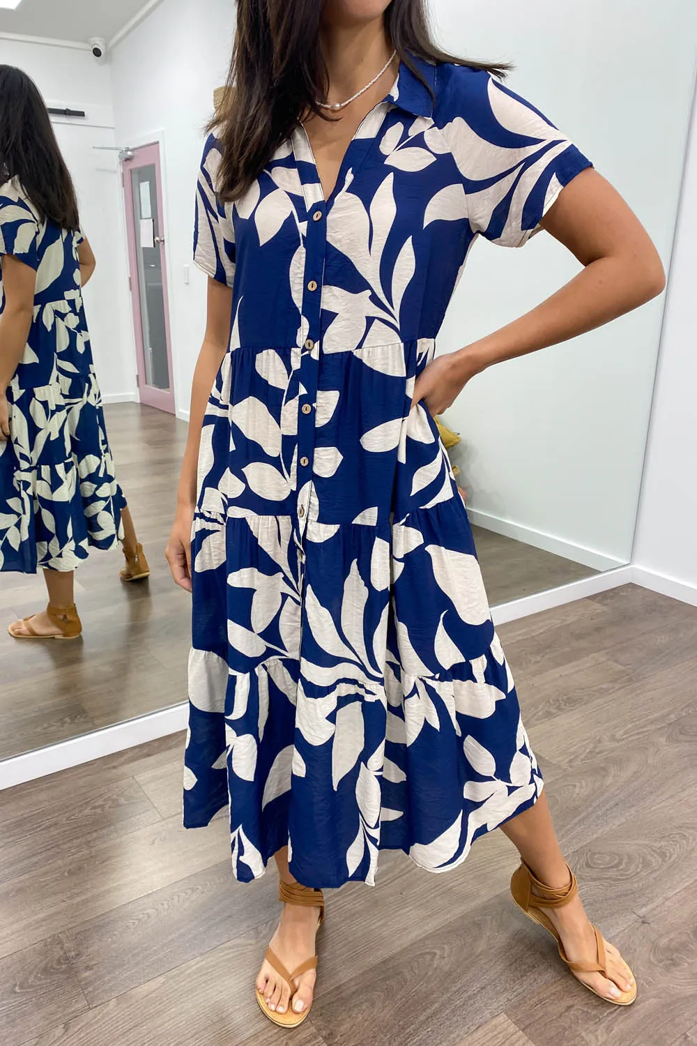 Alyssa Midi Print Dress