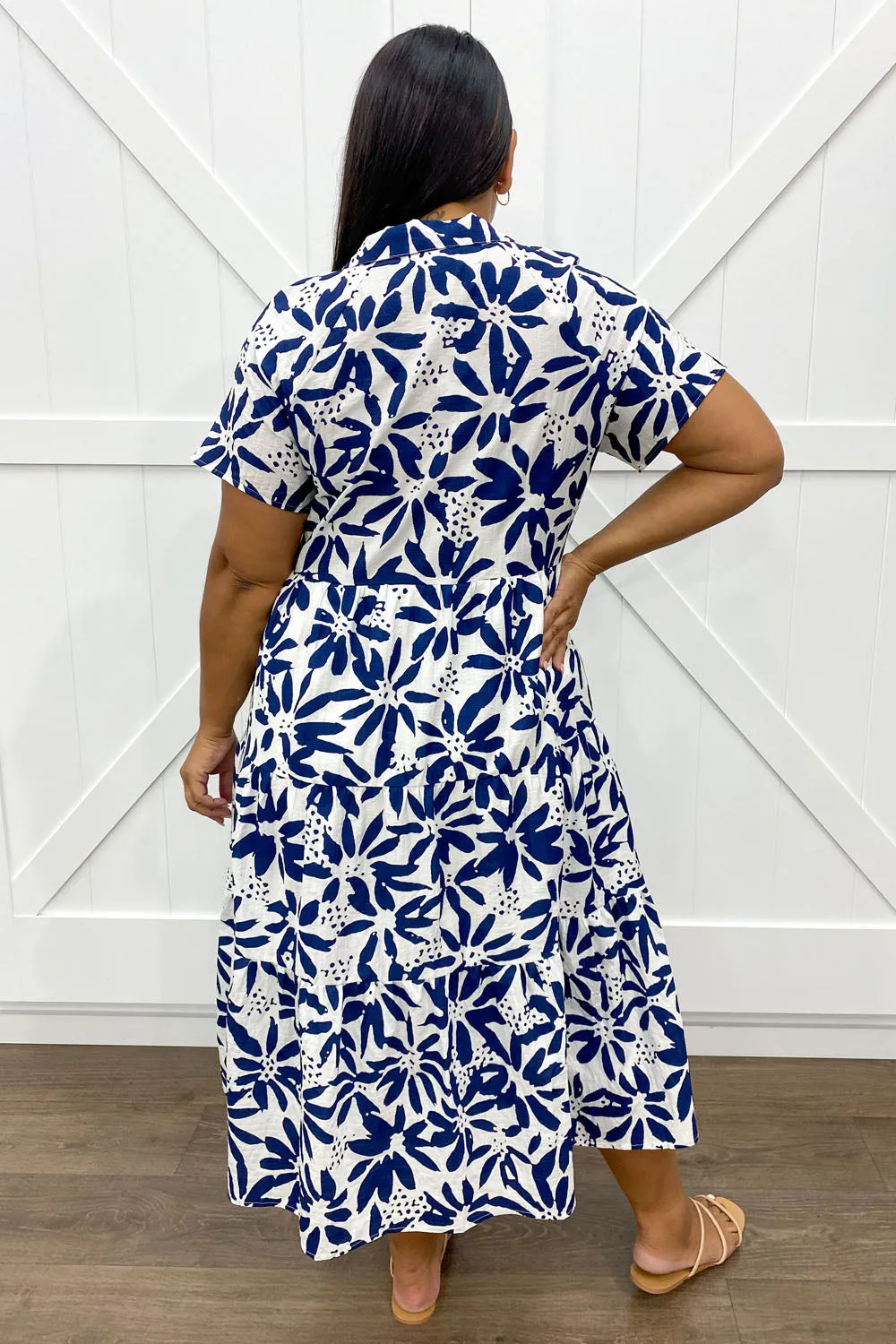 Alyssa Midi Print Dress