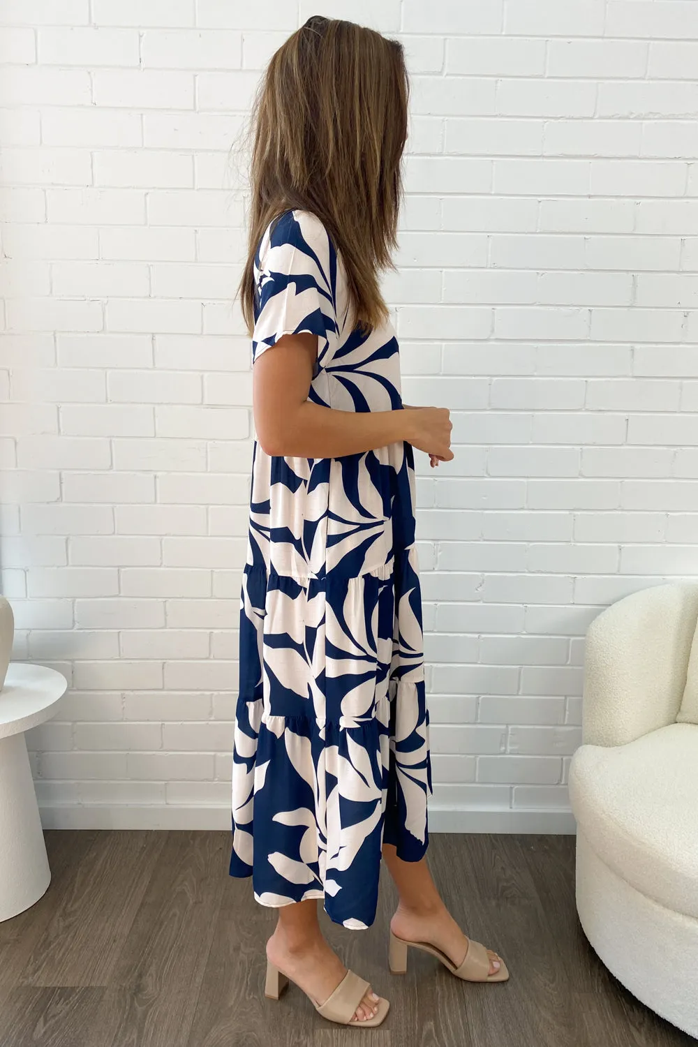 Alyssa Midi Print Dress