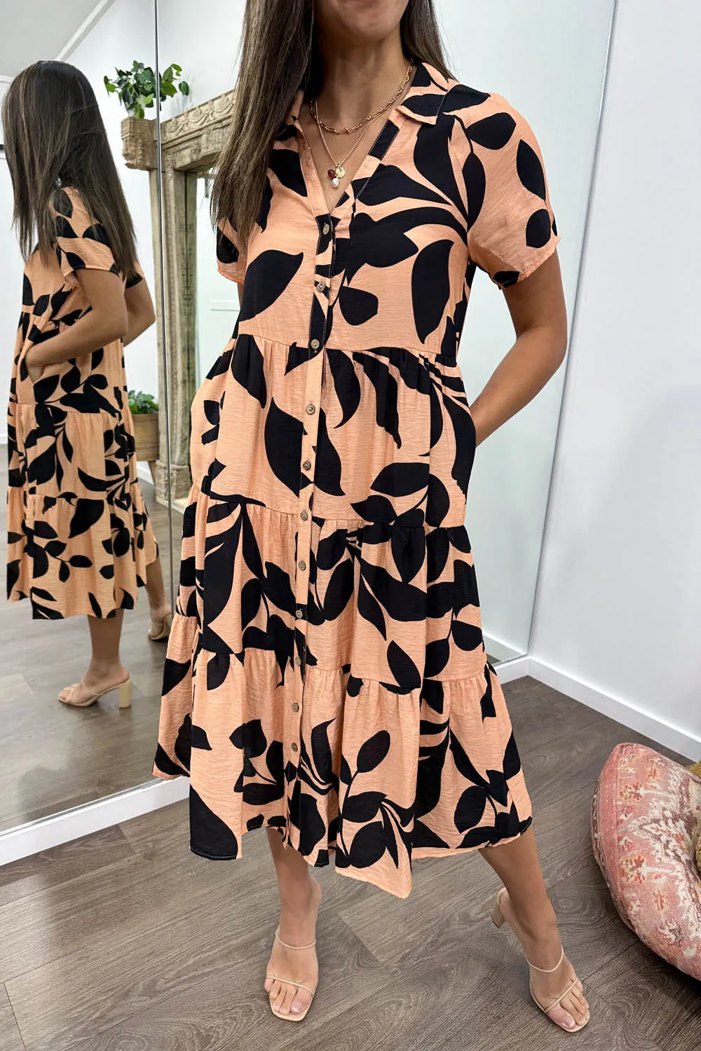 Alyssa Midi Print Dress