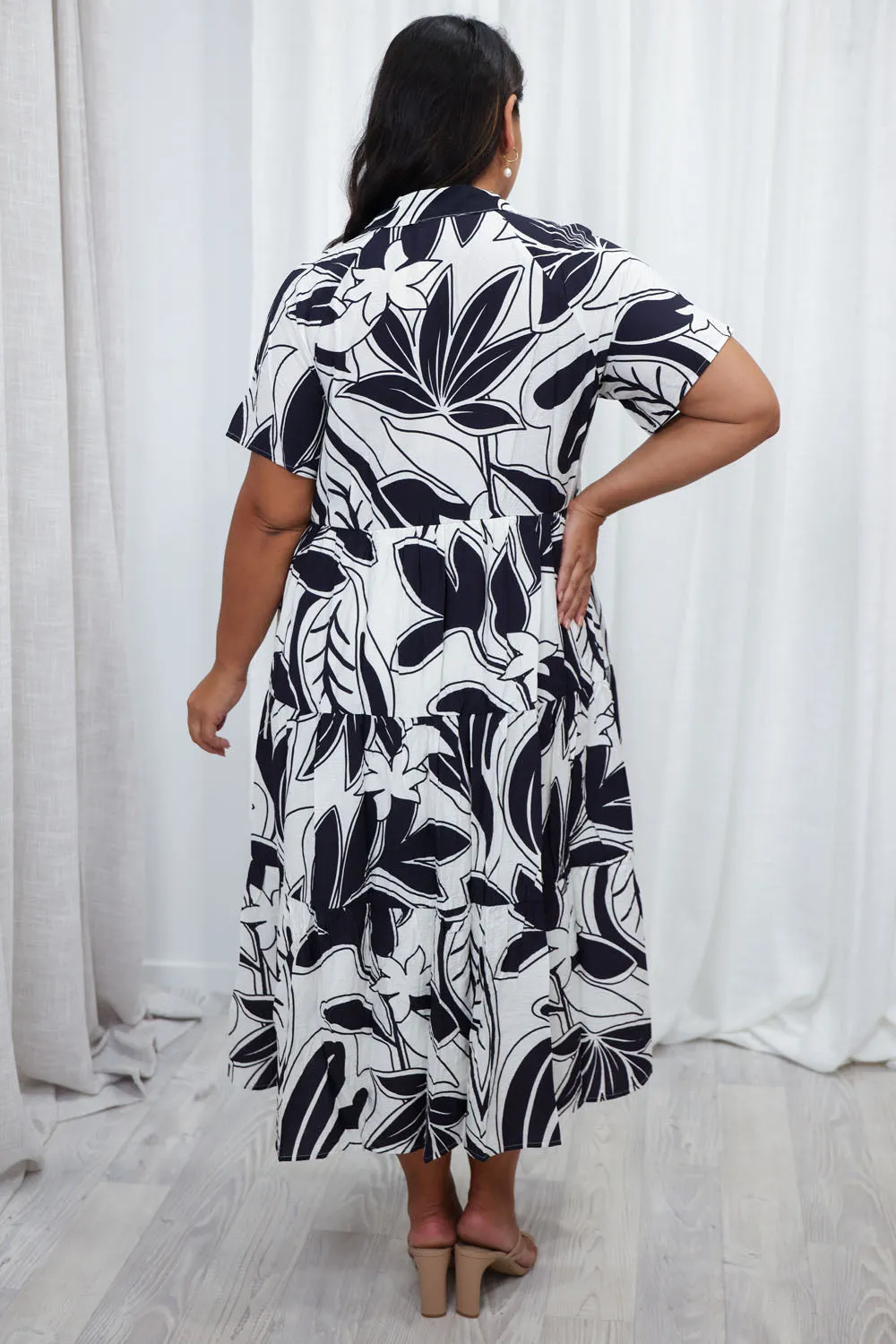 Alyssa Midi Print Dress