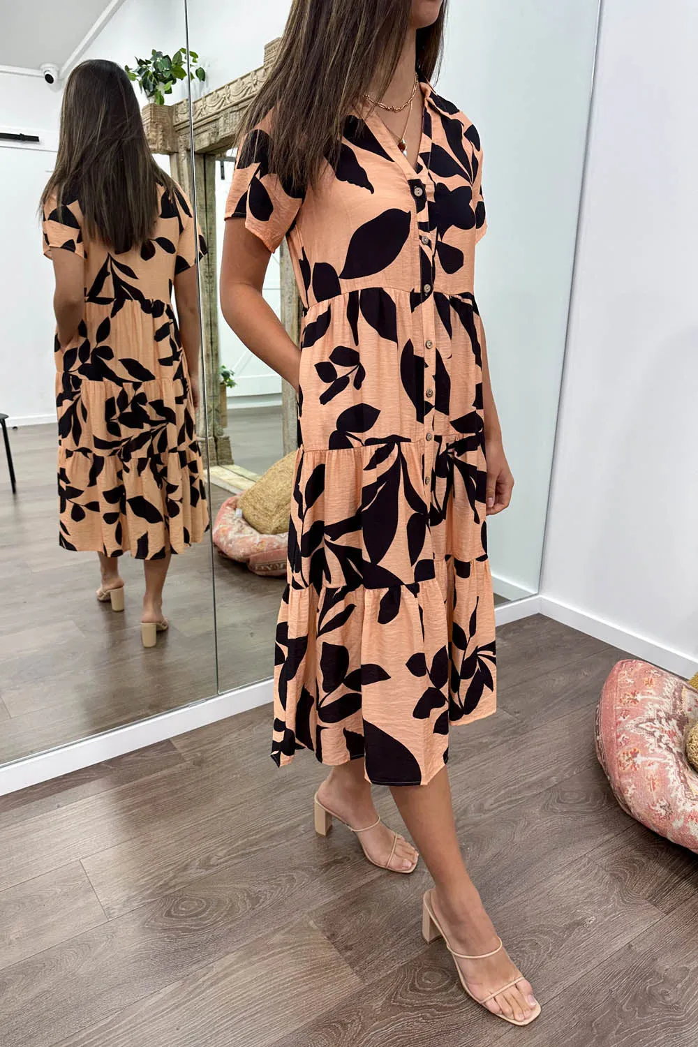 Alyssa Midi Print Dress