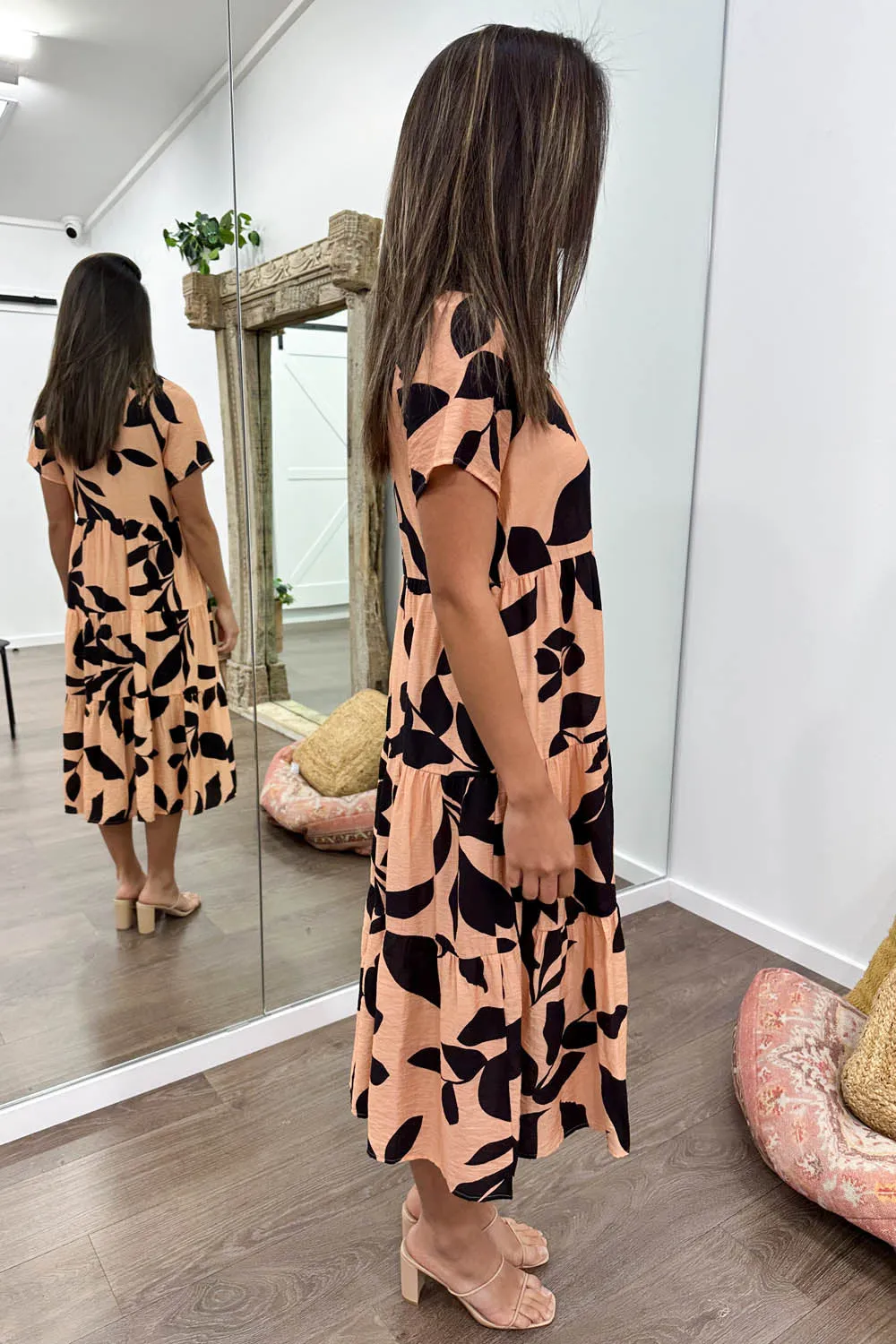 Alyssa Midi Print Dress