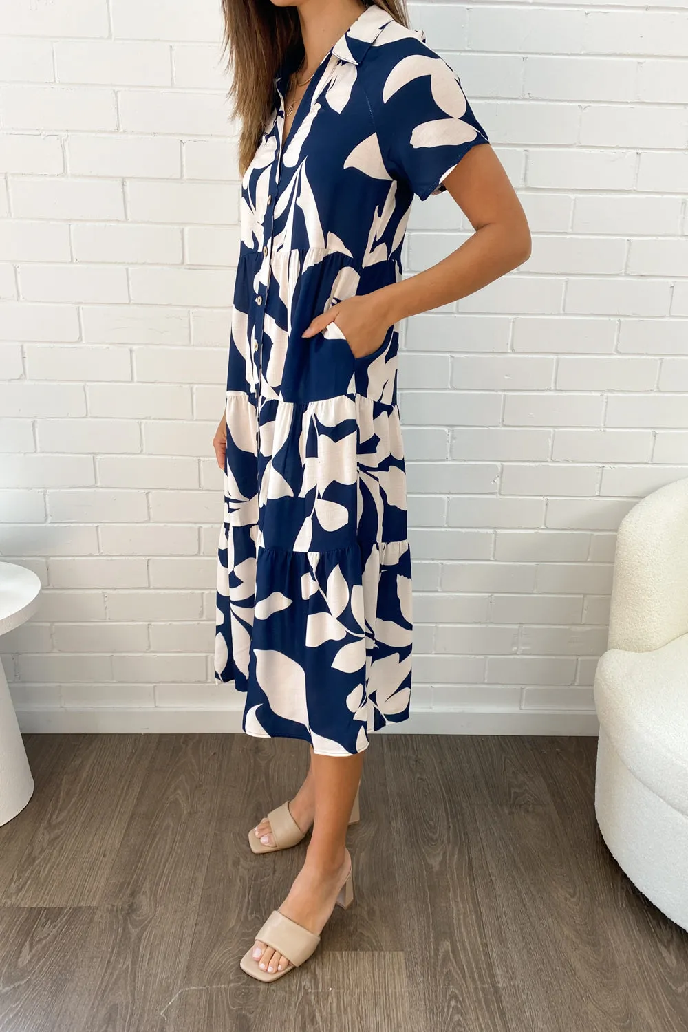 Alyssa Midi Print Dress