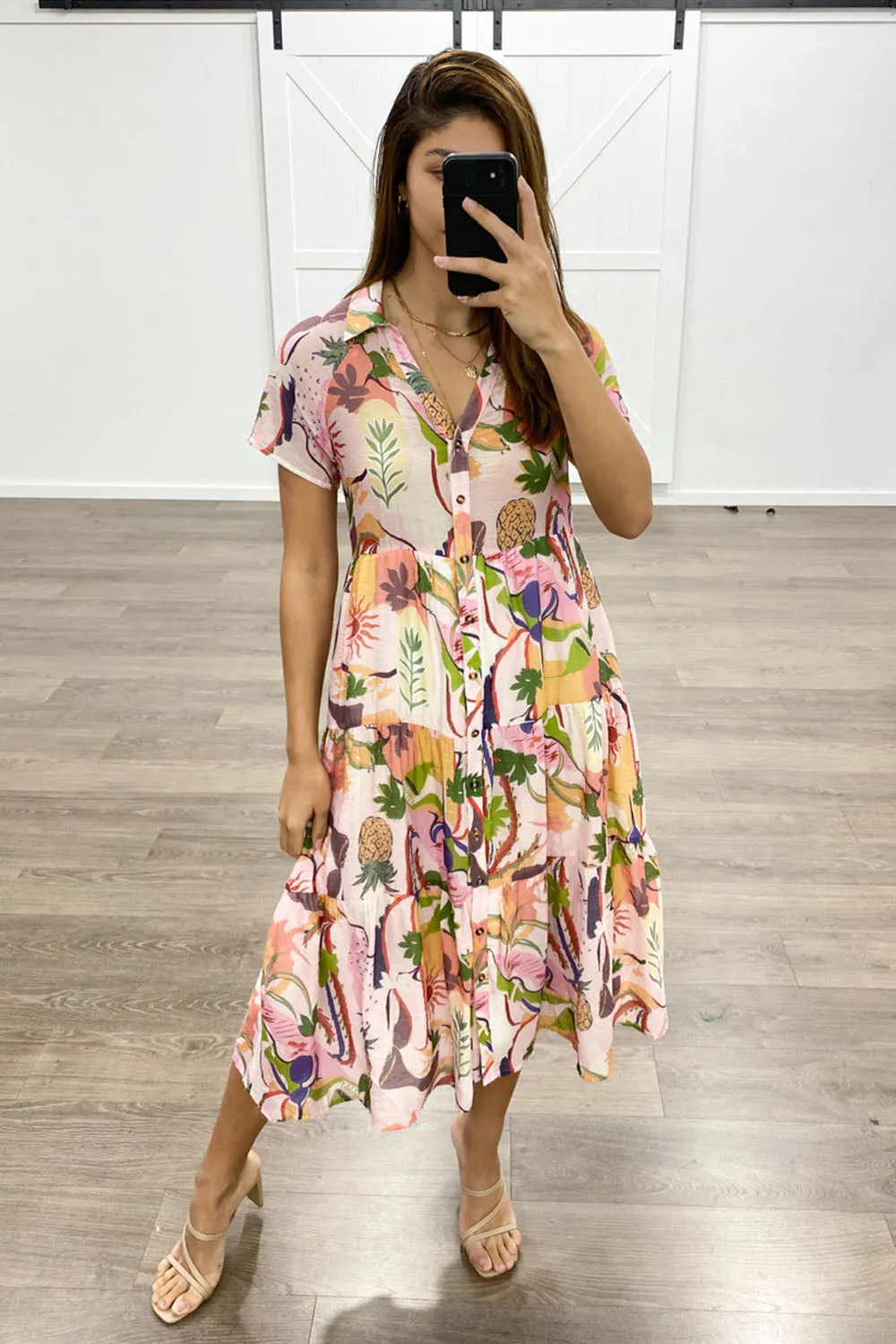 Alyssa Midi Print Dress