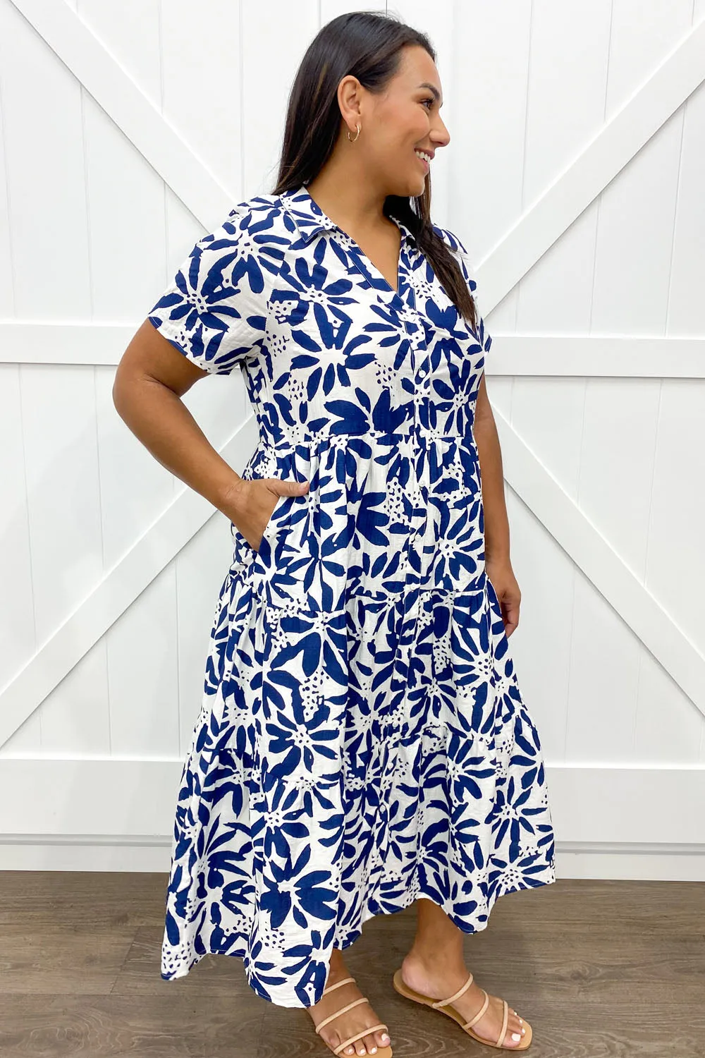 Alyssa Midi Print Dress