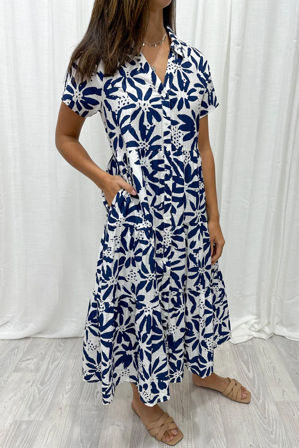 Alyssa Midi Print Dress