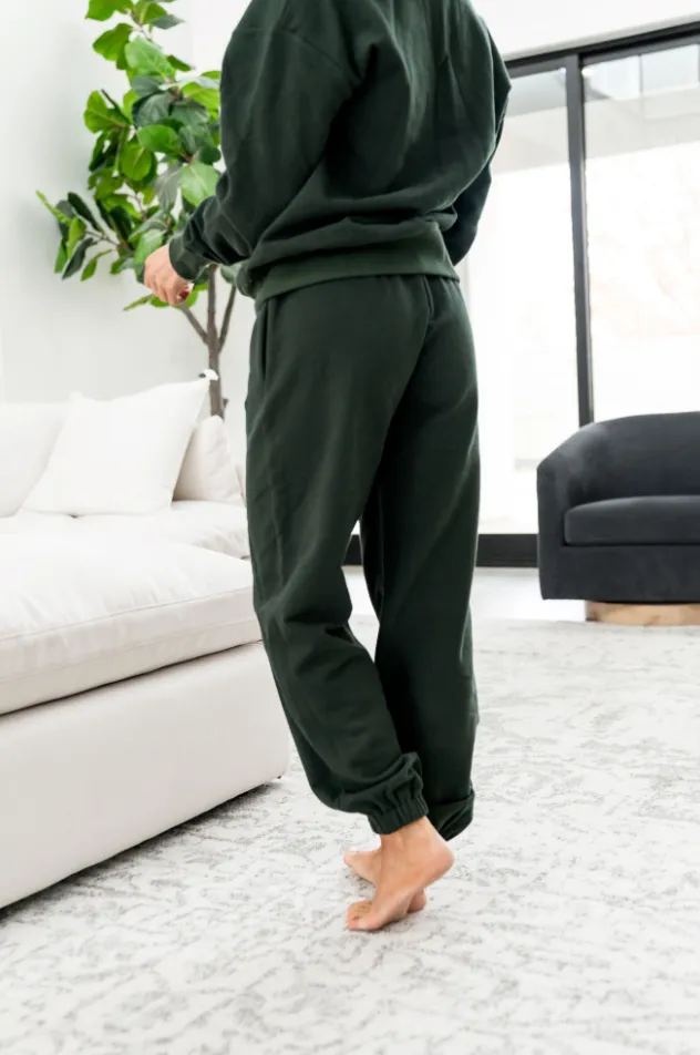 Ampersand Avenue Never Better Joggers - Forest Green