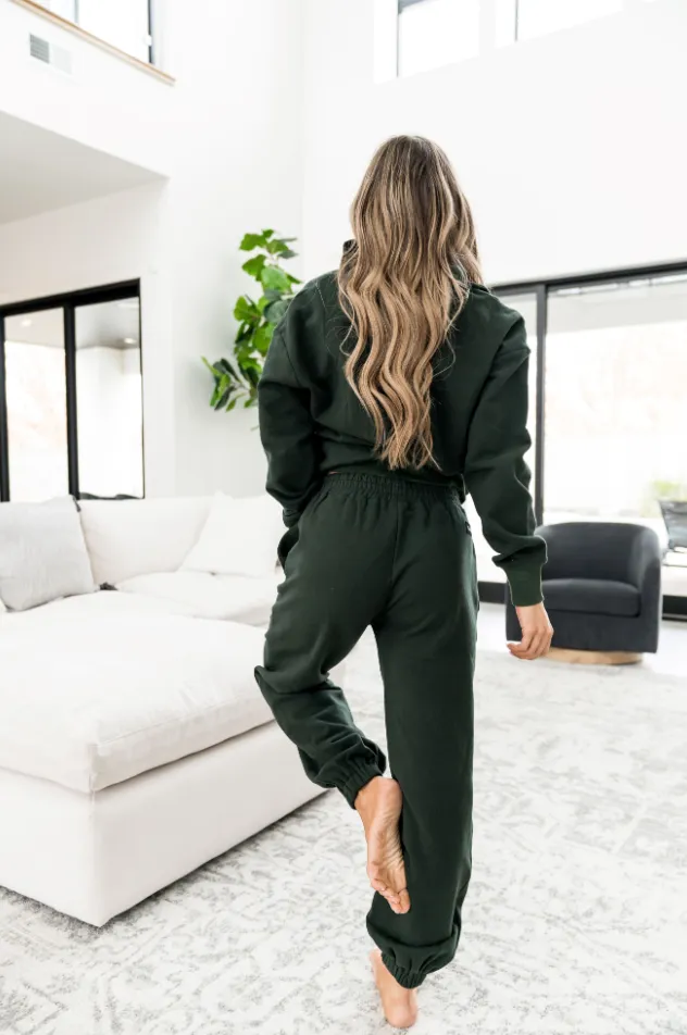 Ampersand Avenue Never Better Joggers - Forest Green