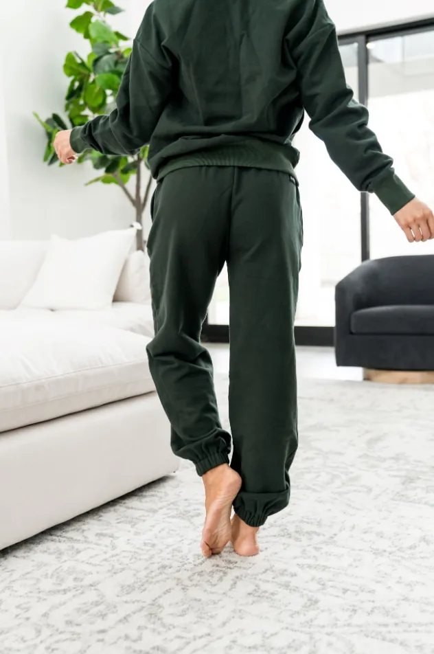 Ampersand Avenue Never Better Joggers - Forest Green