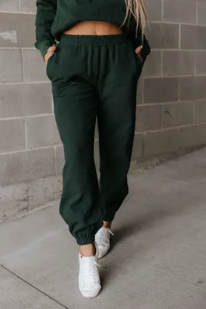 Ampersand Avenue Never Better Joggers - Forest Green