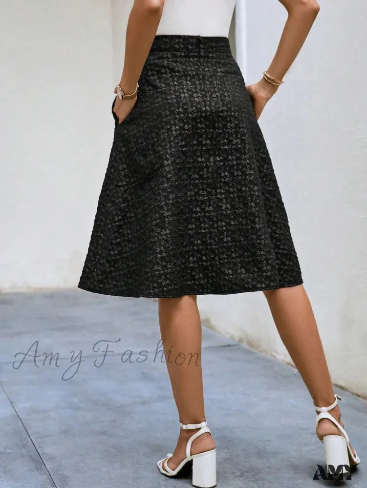 Amy Fashion - Slant Pocket Skirt