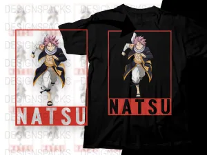 Anime Natsu Running Artwork Graphic Png Digital Download