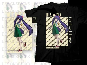 Anime Wendy Png Digital Download Japanese Text Design