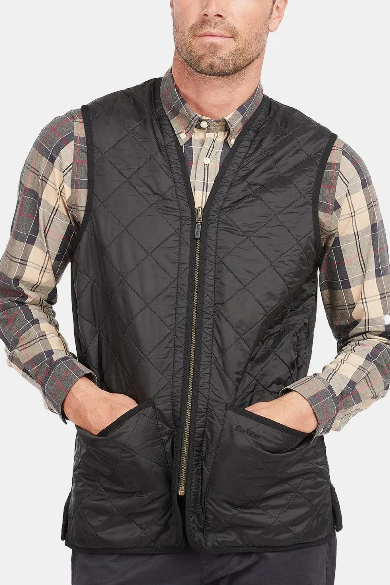 Barbour Polar Quilt Waistcoat Zip-In Liner (Black)