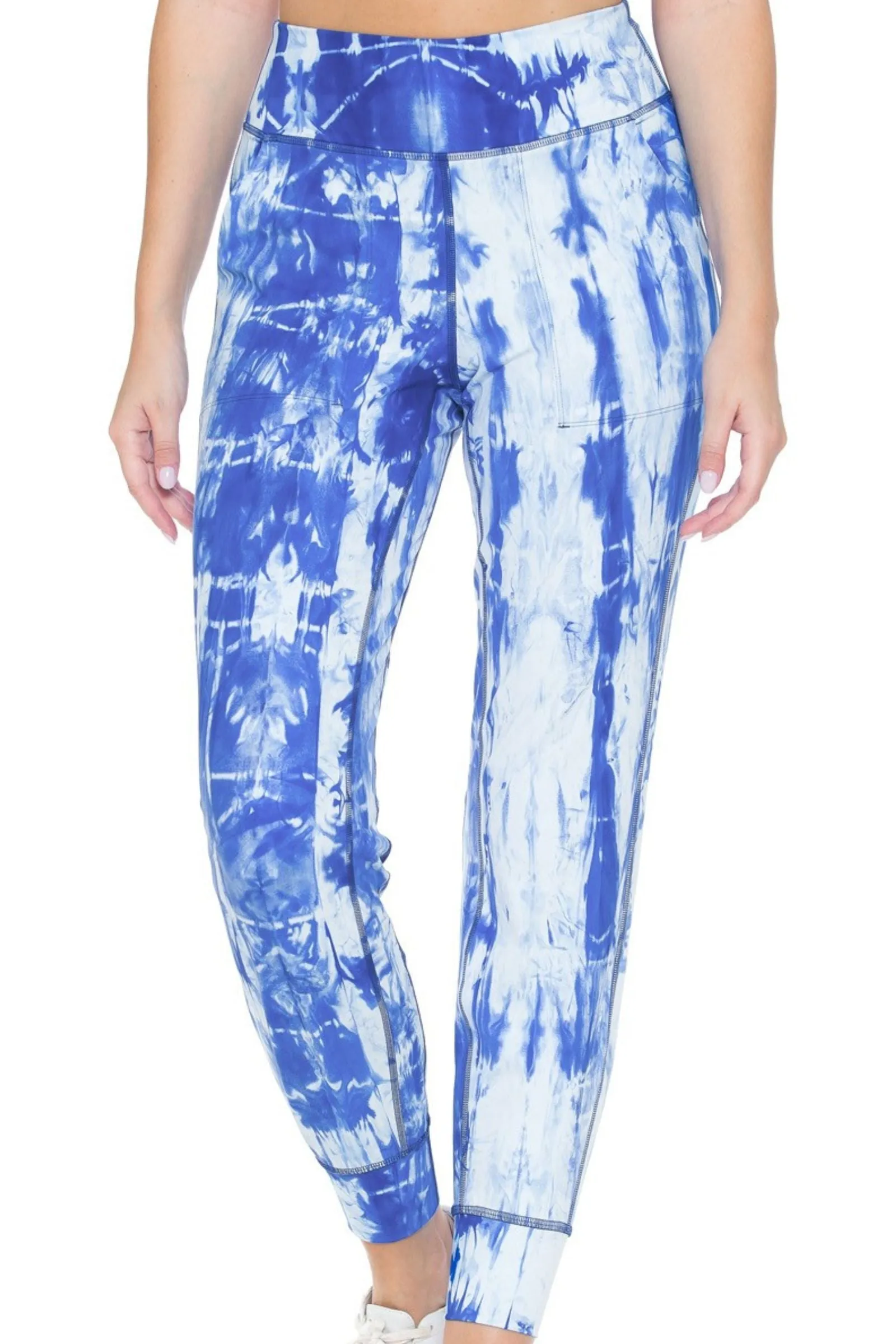 Blue Shibori Tie Dye Joggers