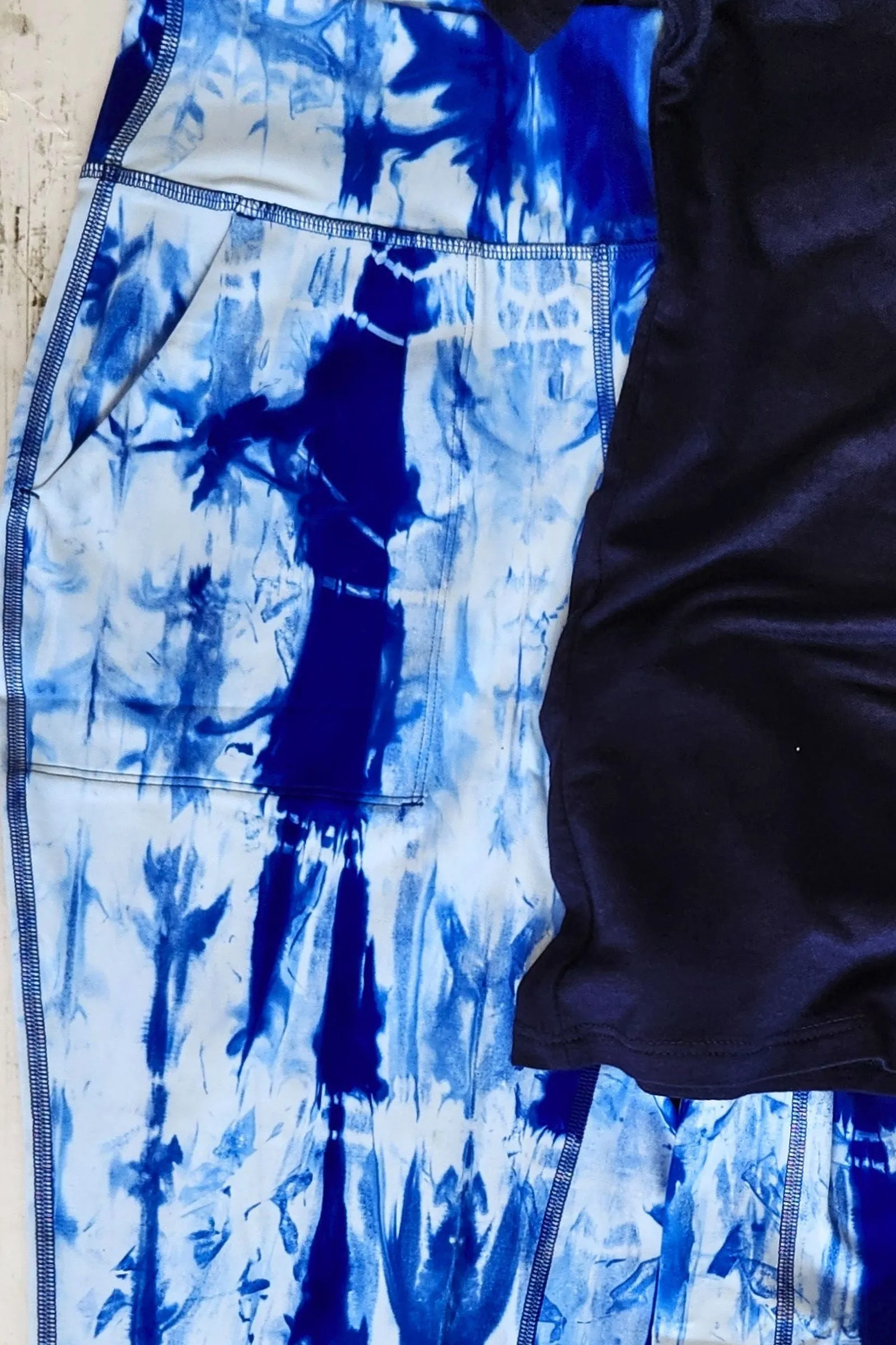 Blue Shibori Tie Dye Joggers