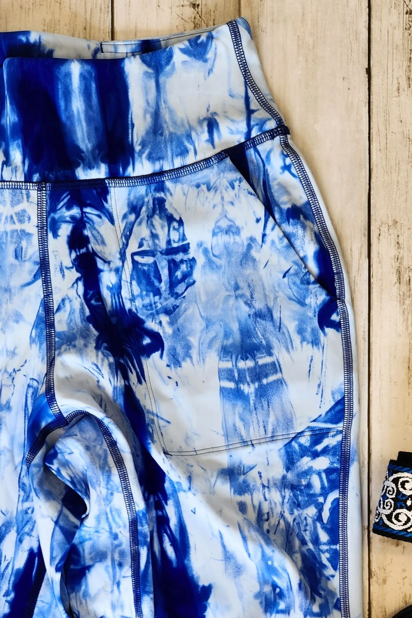 Blue Shibori Tie Dye Joggers