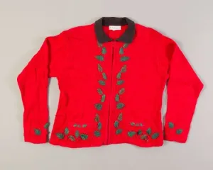 Border Holly-Small Christmas Sweater