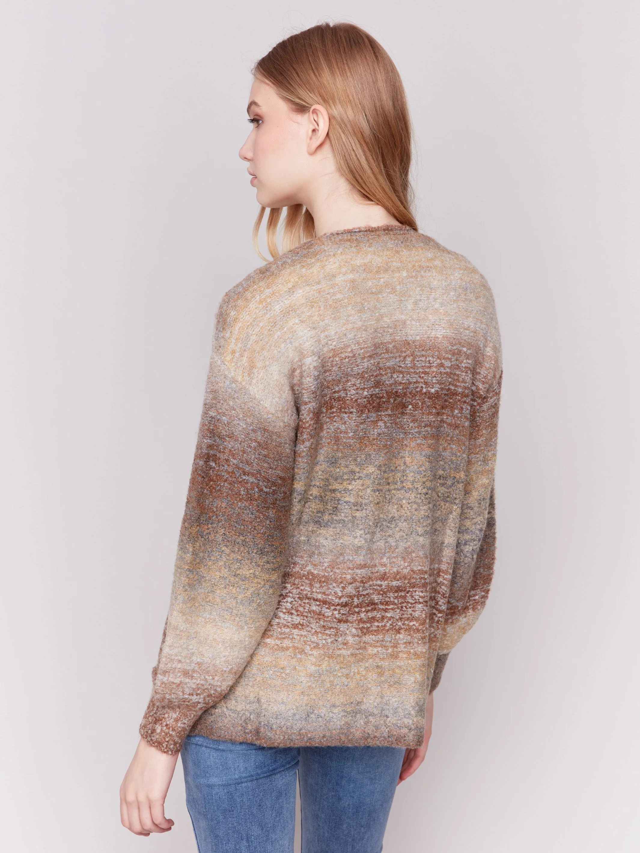 Boucle Knit Cardigan - Autumn