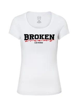 Broken Dreams Stylish Women's Graphic Printed T-shirt WD364