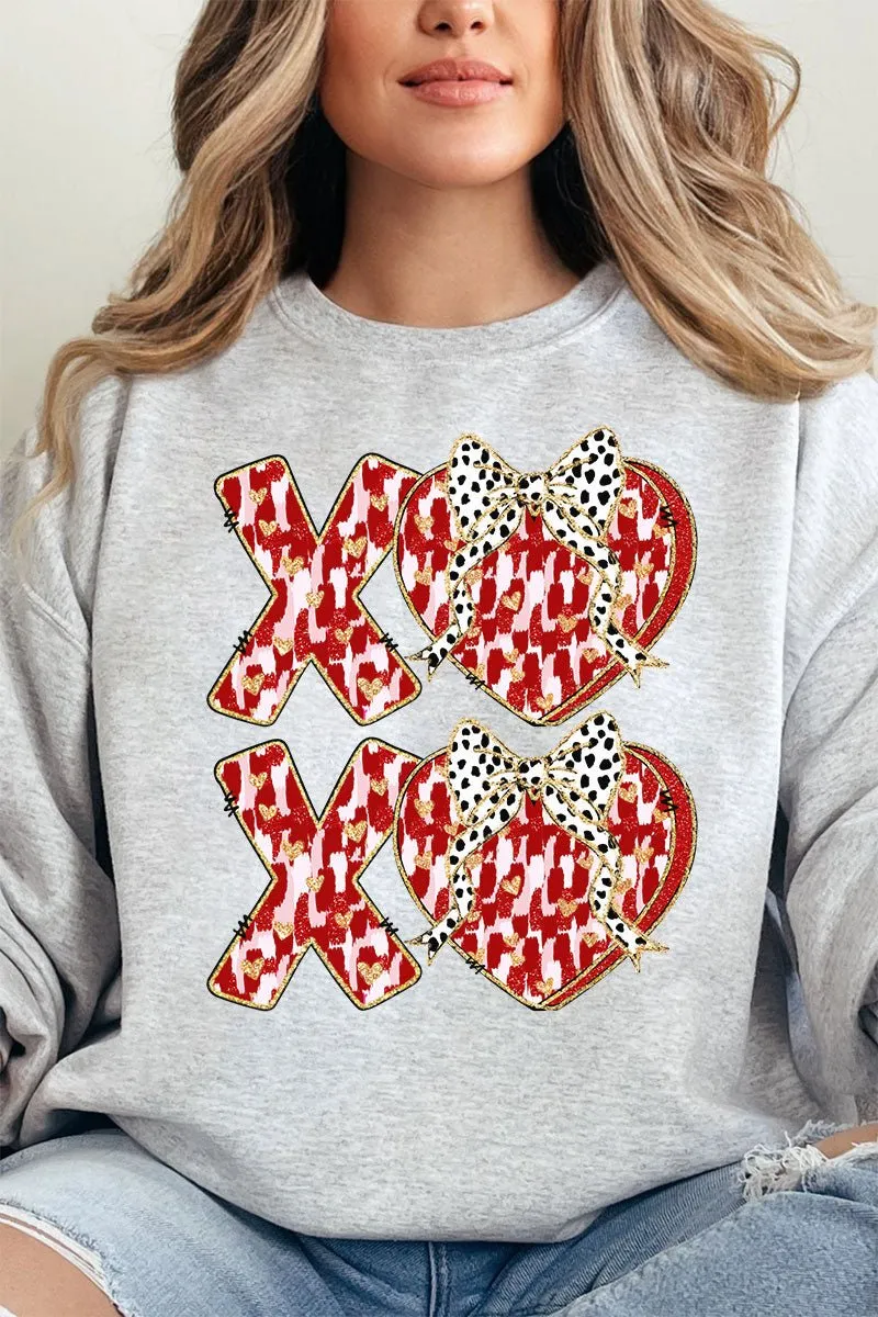 Brushed XOXO Love Heavy-weight Crew Sweatshirt