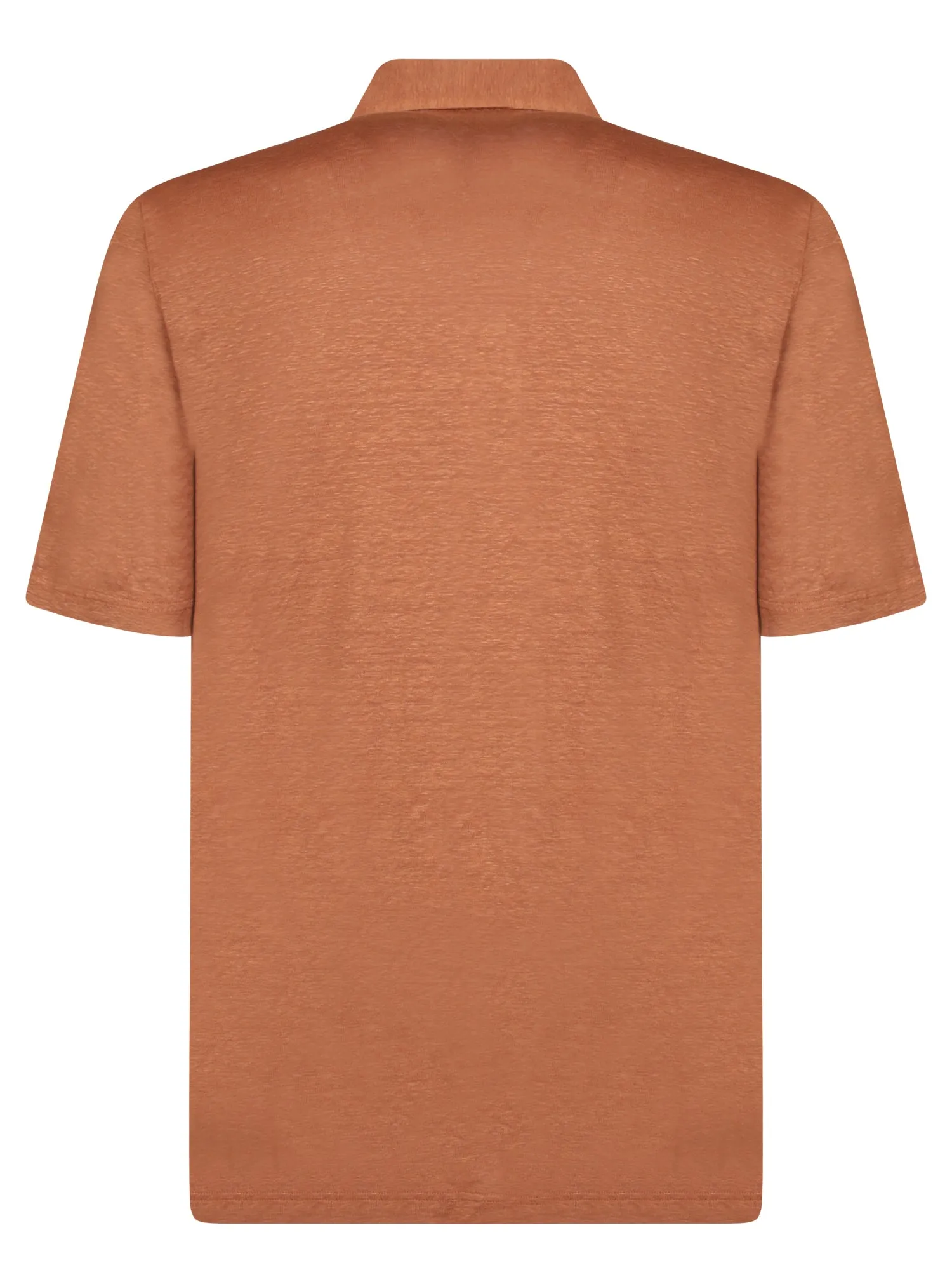 Burnt Linen Jersey Polo Shirt