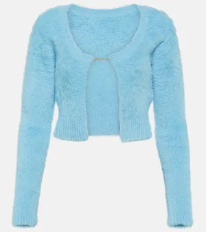 Cardigan La Maille Neve Manches Longues JACQUEMUS, blue