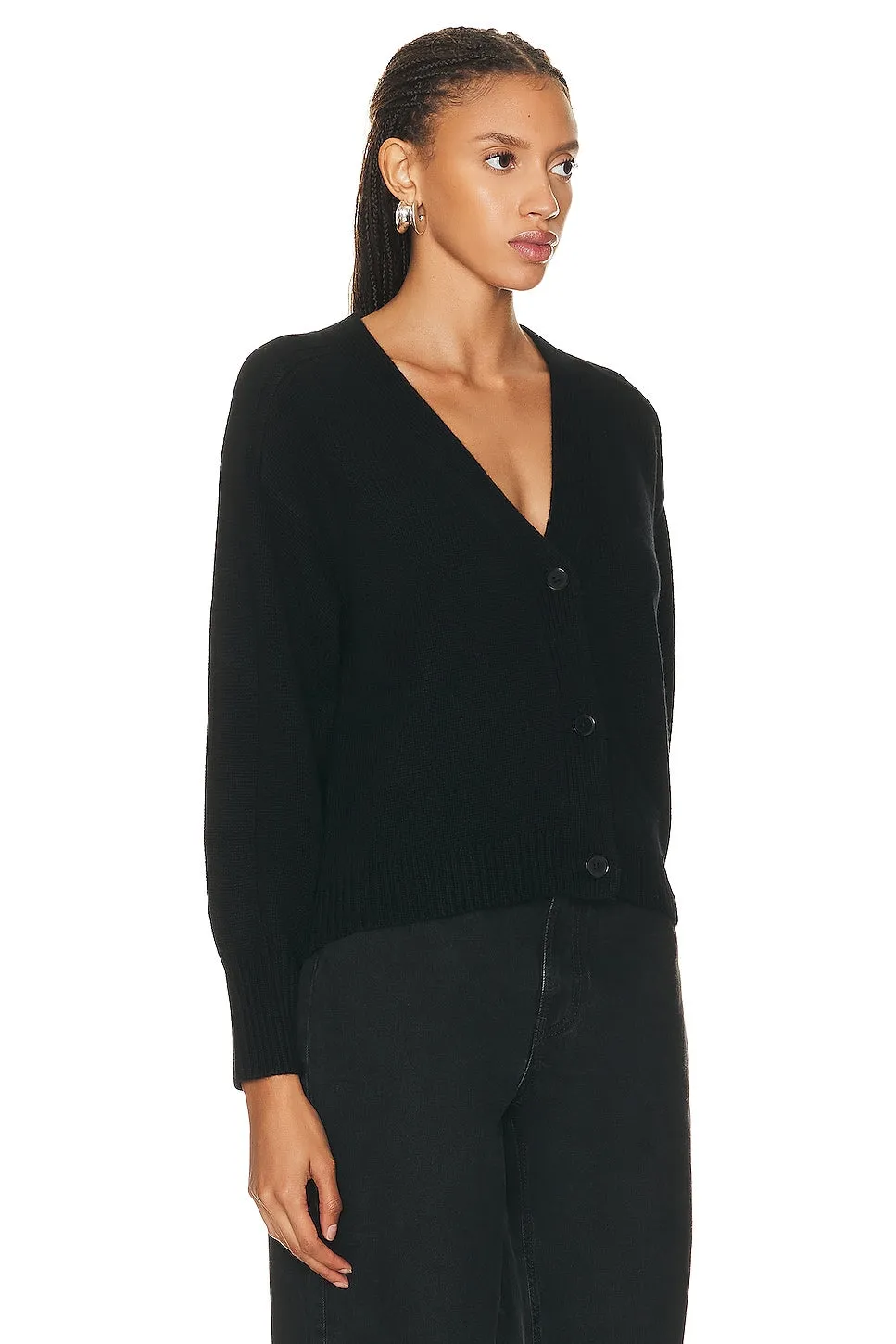 Cardigan Loulou Studio Zanzibar, black