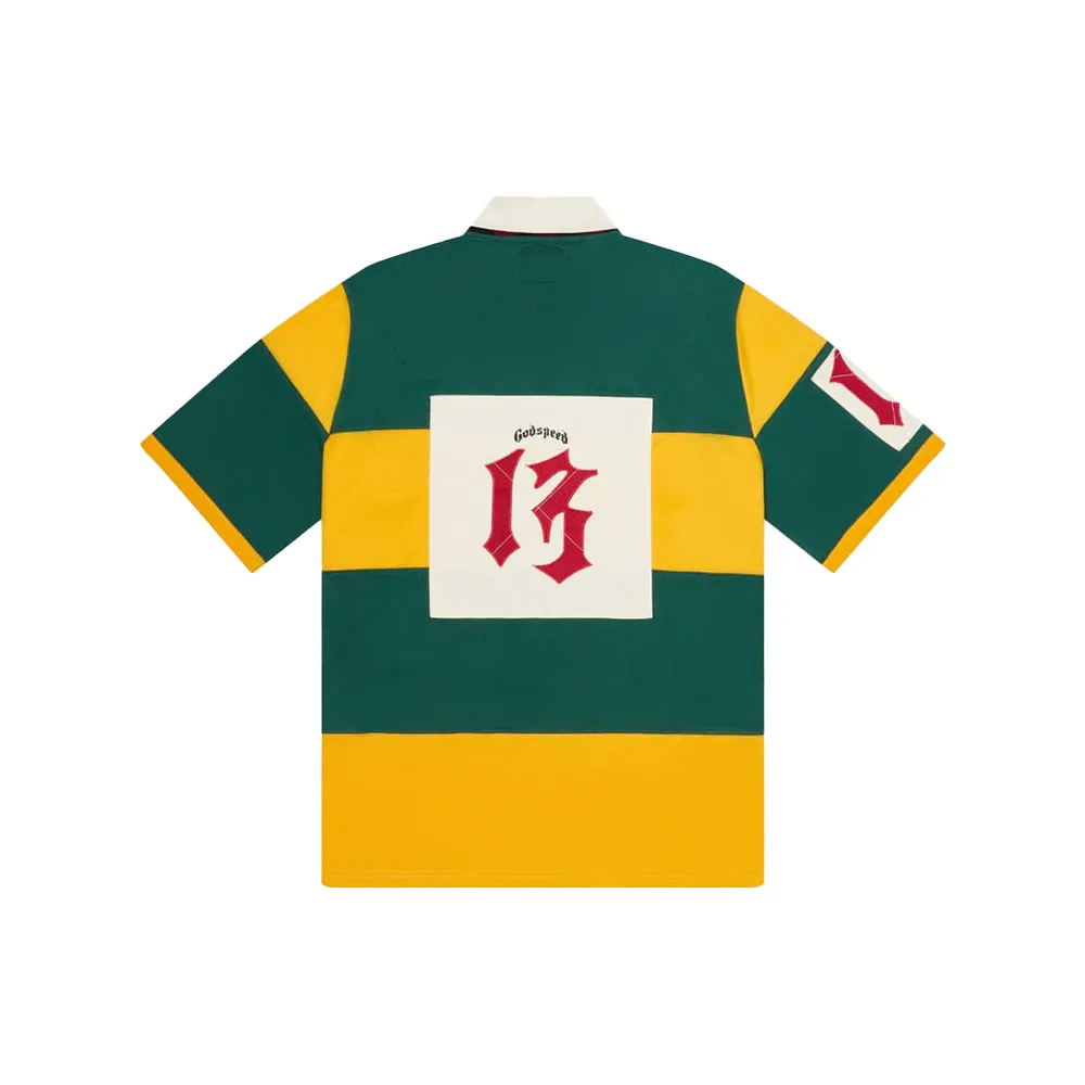 Classic Field Rugby Shirt 'Green/Yellow'