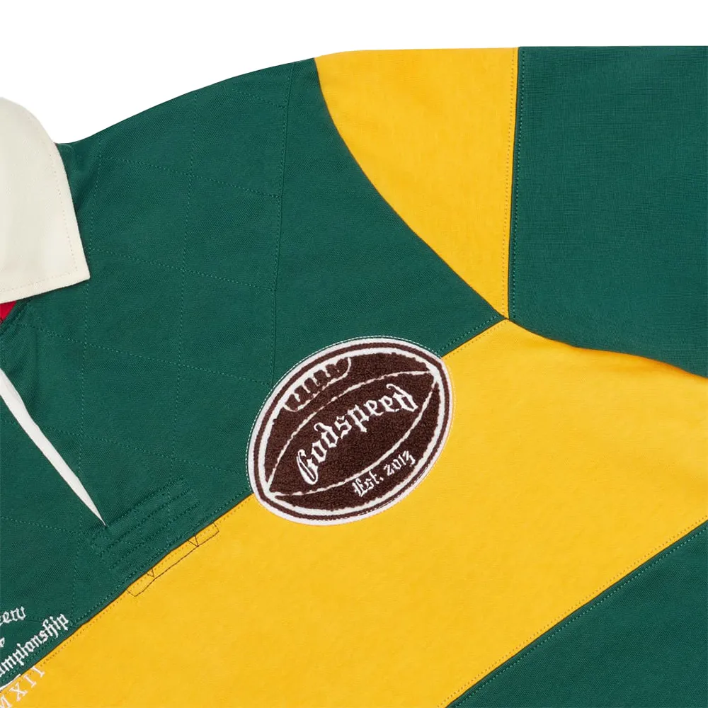 Classic Field Rugby Shirt 'Green/Yellow'