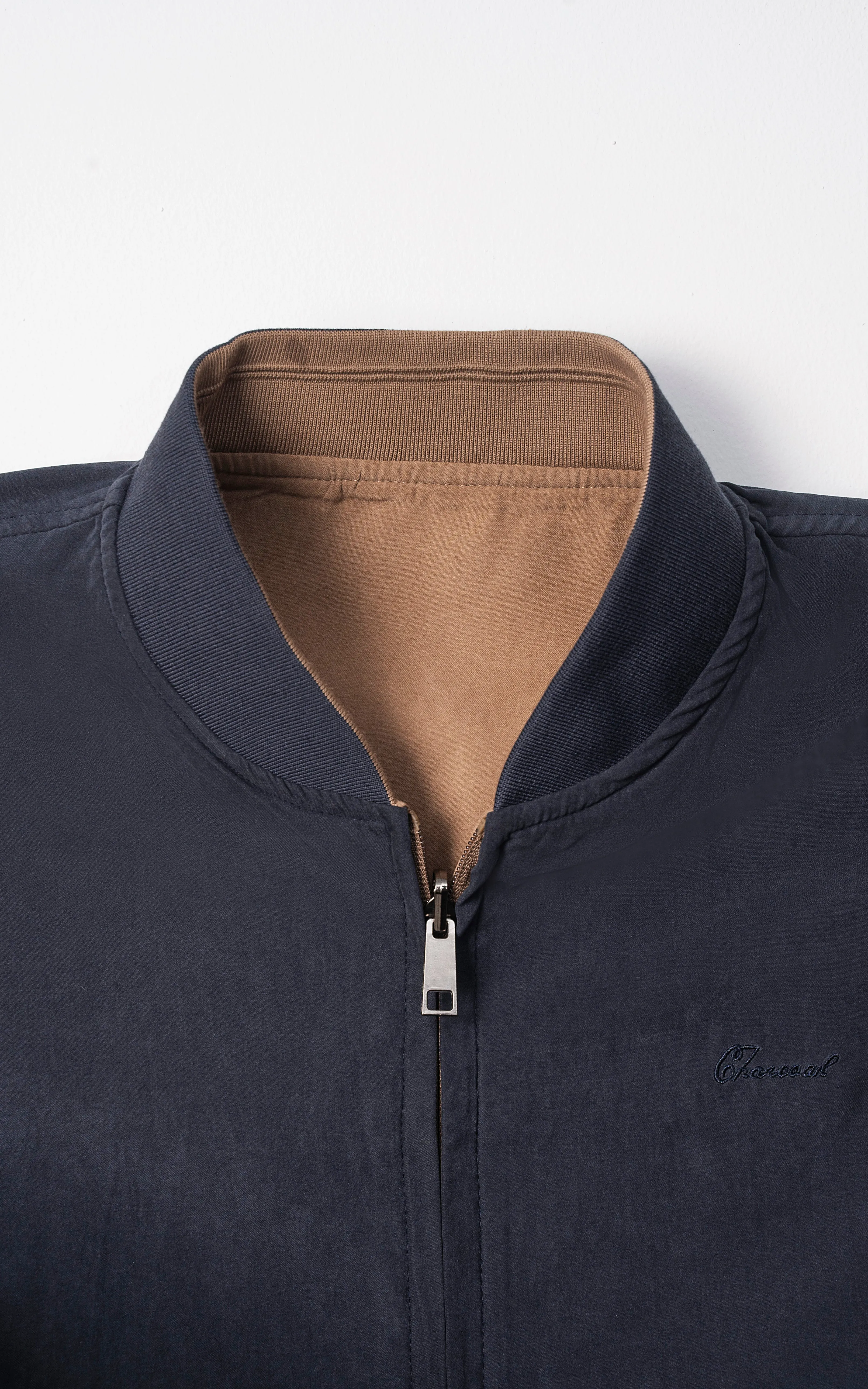 CLASSIC FIT REVERSIBLE JACKET KHAKI NAVY