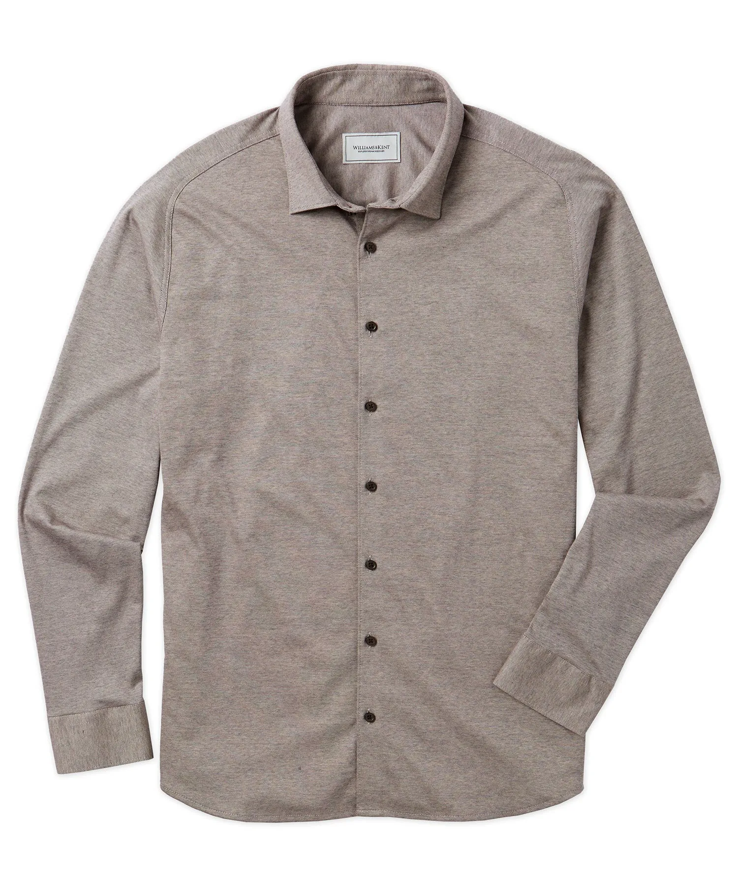 Cotton Knit Pique Hybrid Sport Shirt