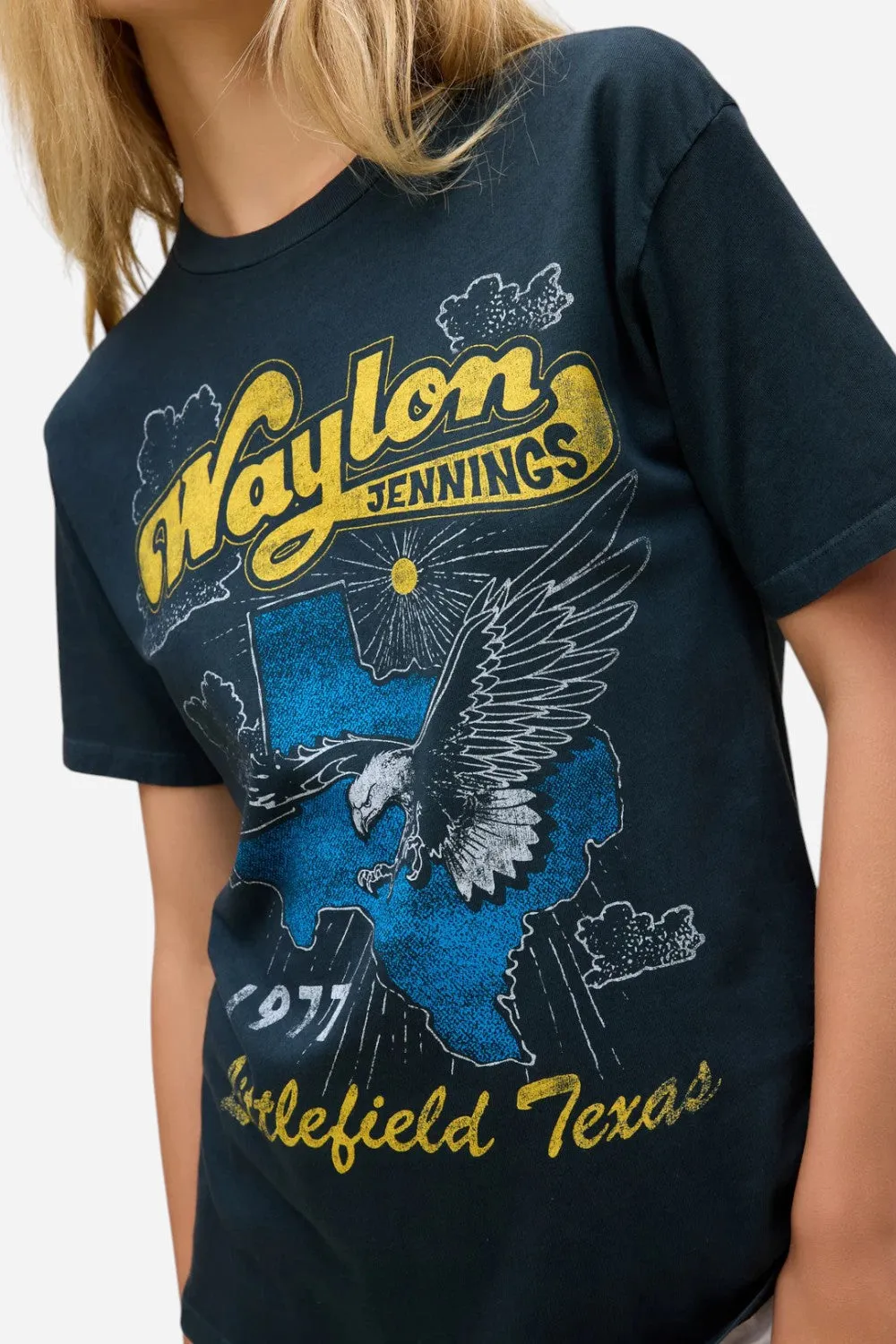 Daydreamer LA Waylon Jennings Littlefield Texas Weekend Tee