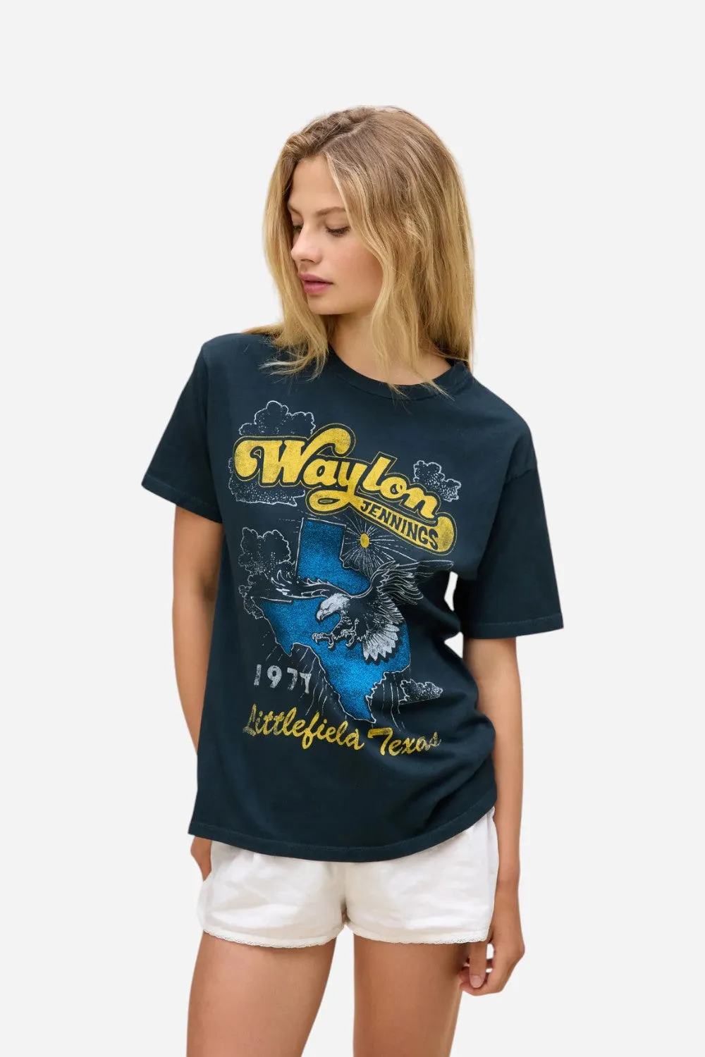 Daydreamer LA Waylon Jennings Littlefield Texas Weekend Tee