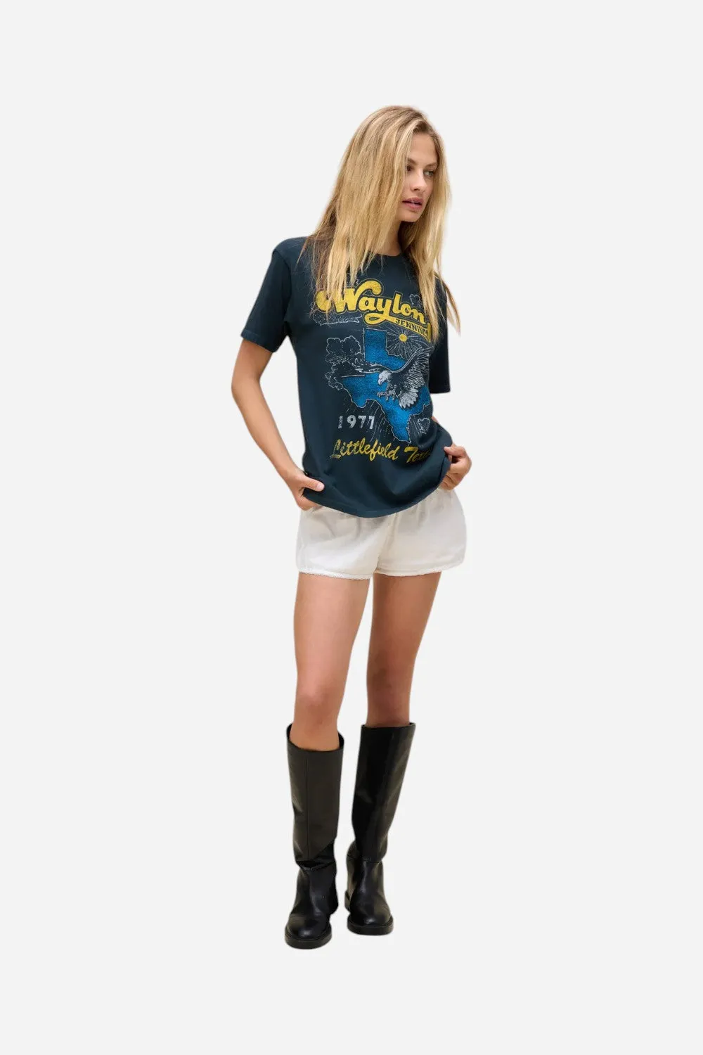 Daydreamer LA Waylon Jennings Littlefield Texas Weekend Tee