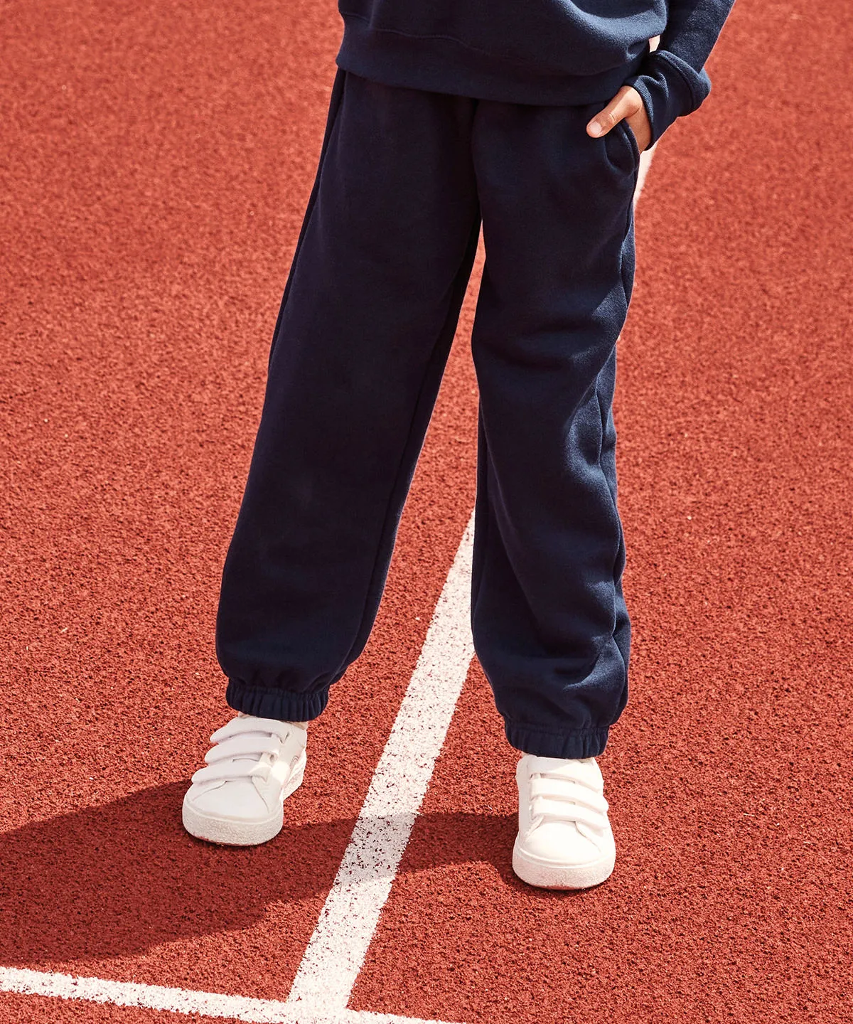 Deep Navy - Kids premium elasticated cuff jog pants