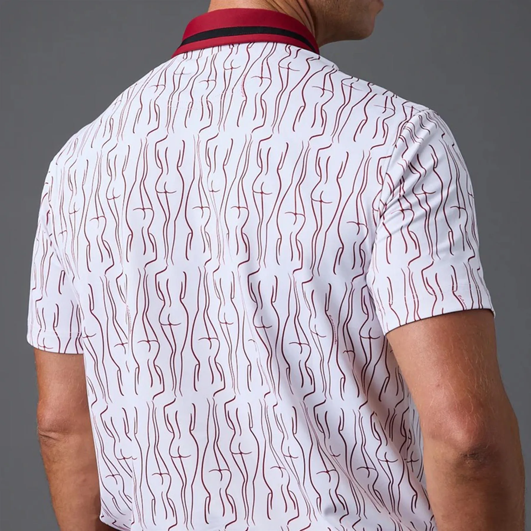 Eve Polo Rhubarb Print - AW24