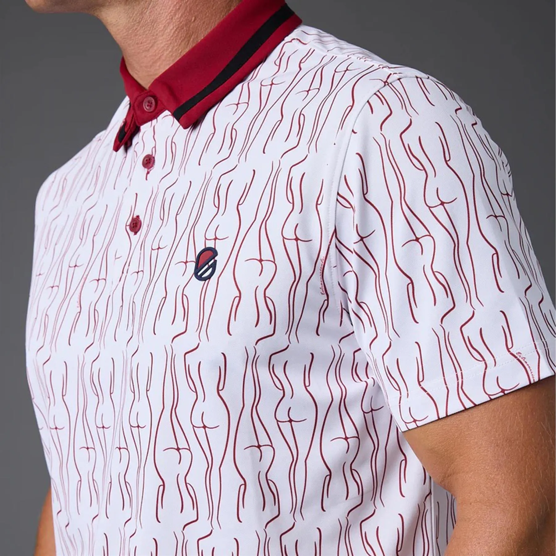 Eve Polo Rhubarb Print - AW24