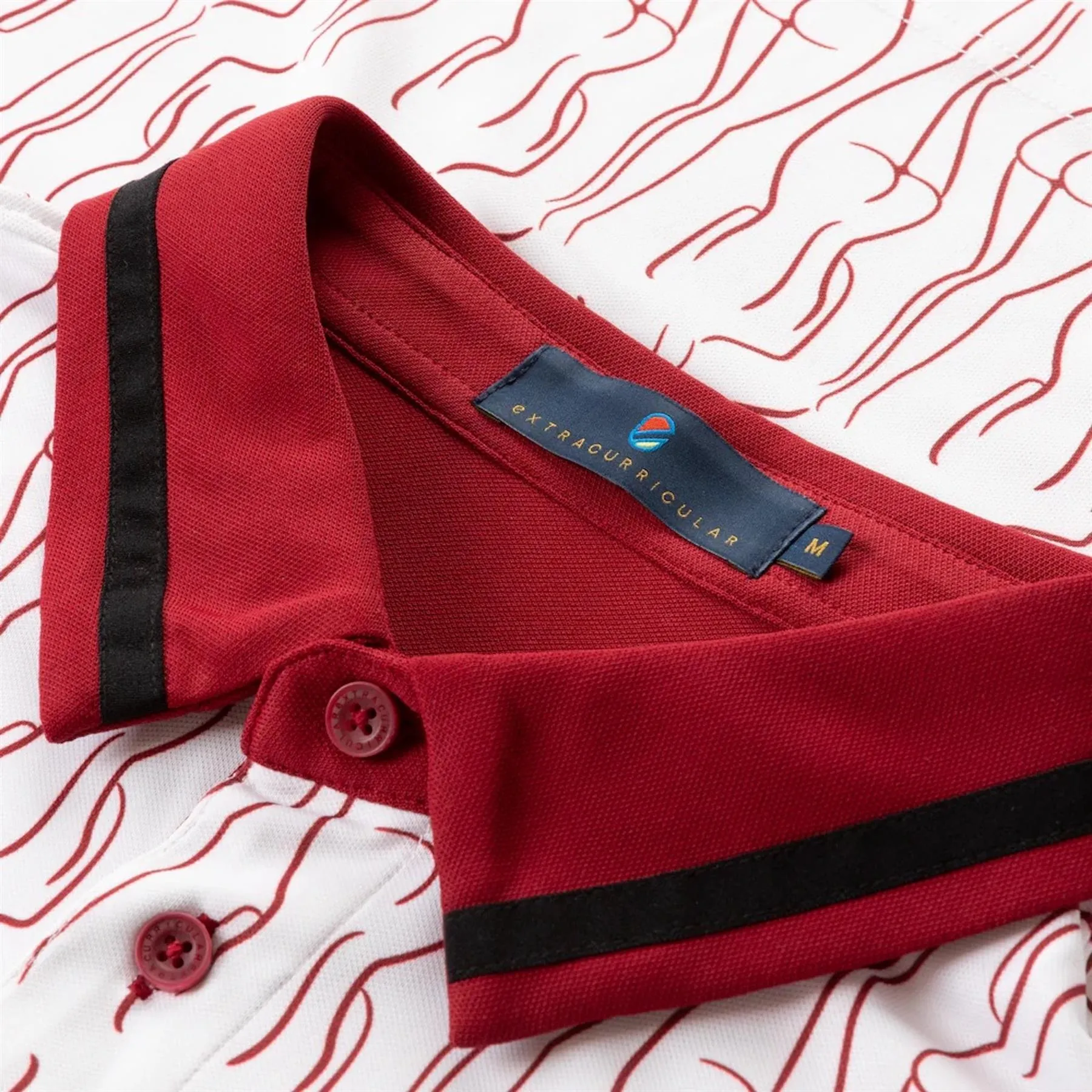 Eve Polo Rhubarb Print - AW24