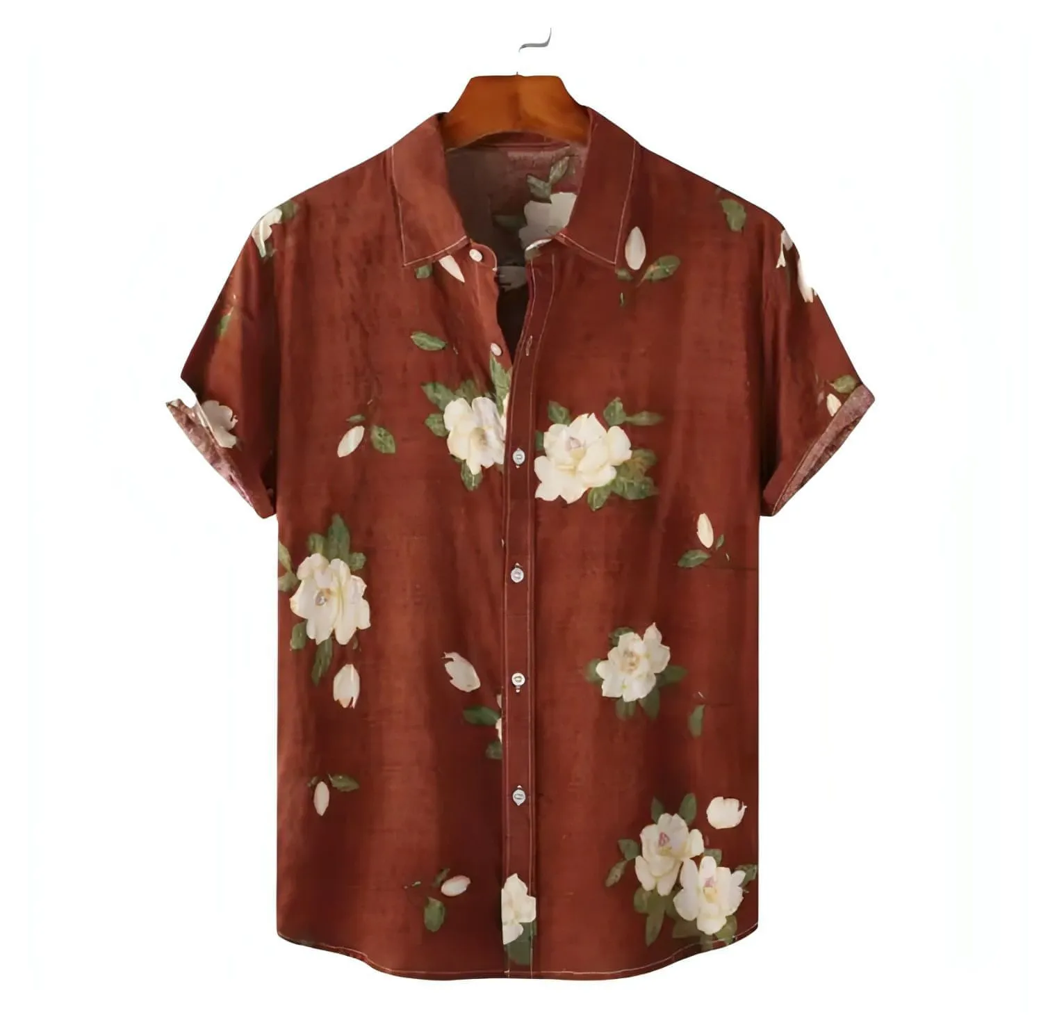 Flower button up shirt - Floral pattern shirts - Hawaiian shirts