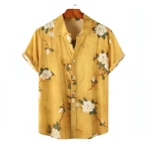 Flower button up shirt - Floral pattern shirts - Hawaiian shirts