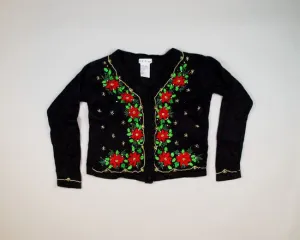 Garish Poinsettias-Small Christmas Sweater