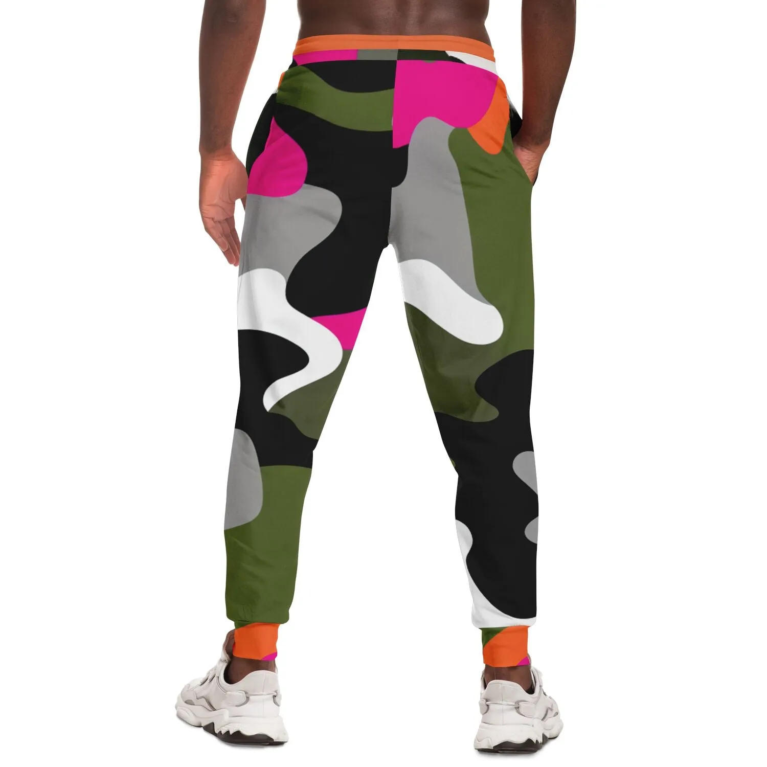 Hot Pink Black Dusk Eco-Poly Camo Unisex Joggers