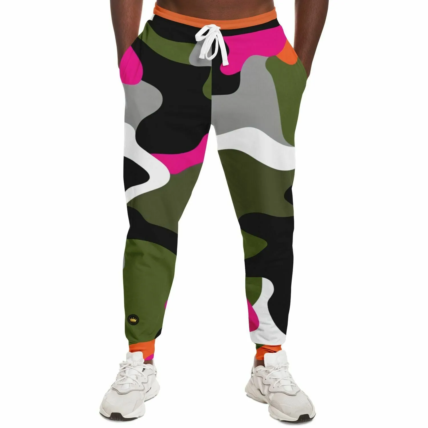 Hot Pink Black Dusk Eco-Poly Camo Unisex Joggers