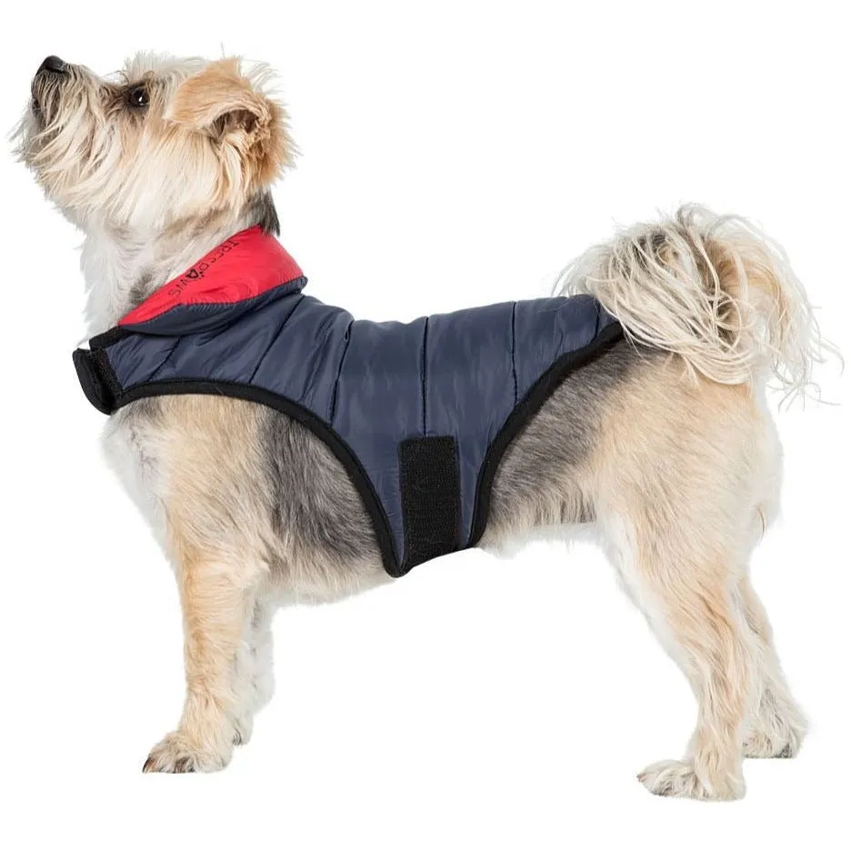 Kimmi Quilted Reversible Packaway Dog Coat - Flint