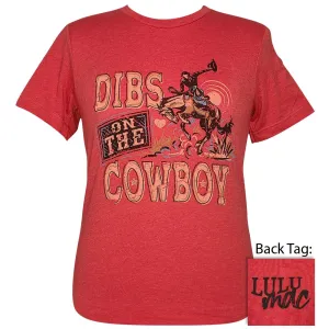 Lulu Mac 87- Dibs on the Cowboy SS- Heather Red