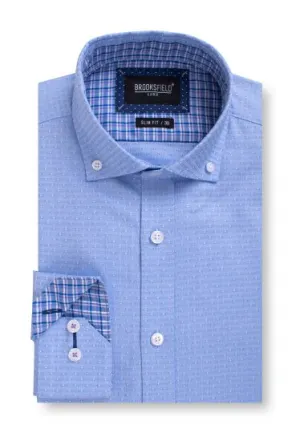 Luxe Tonal Dot Business Shirt