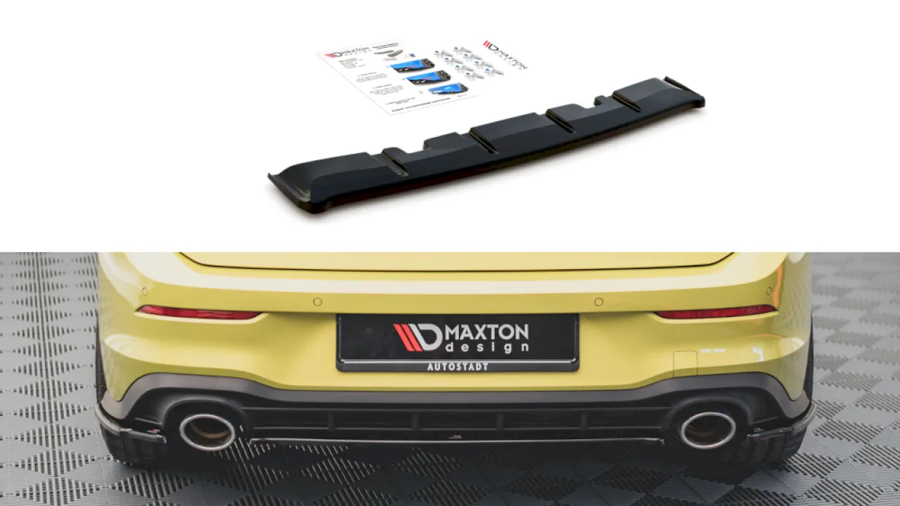 Maxton Design - CENTRAL REAR SPLITTER VW GOLF 8 GTI CLUBSPORT (2020-)